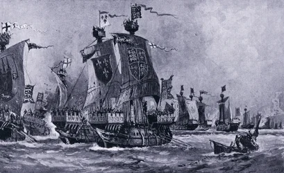 Die Schlacht von Sluys, Juni 1340, 1920er Jahre